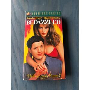 Bedazzled Brendan Fraser RomCom Movie Vintage 2001 VHS Tape Pre-Loved